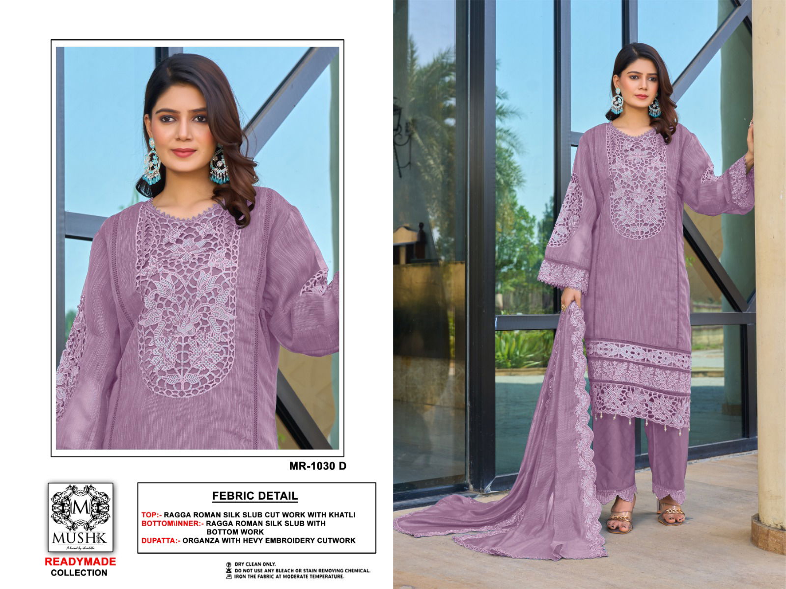 MR 1030 D To G By Mushk Raga Roman Silk Readymade Suits Orders In India